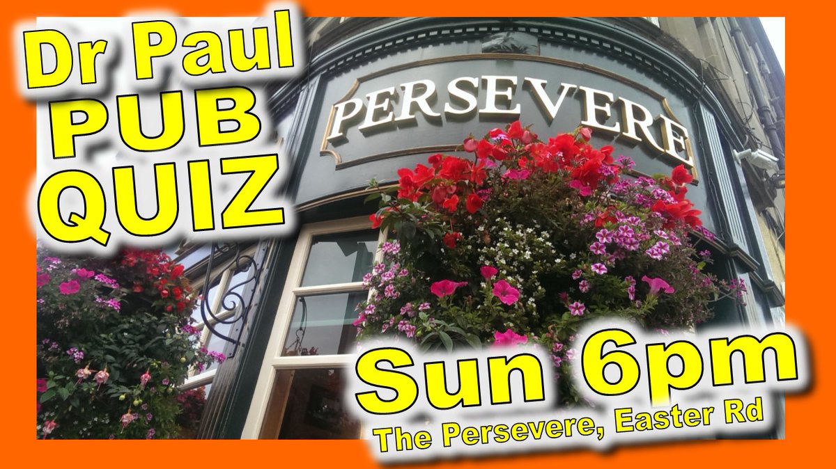 Hot Toddy quiz is OFF today. (power cut) Persevere quiz is on as usual. =========== 6pm – Persevere Free answer - 'FINE YOUNG CANNIBALS'   Book: 0131 554 0271 =========== With quiz and love, Dr Paul #dpquiz #quizmaster #edinburghquiz #leith #oldtown #trivia #sundaypubquiz