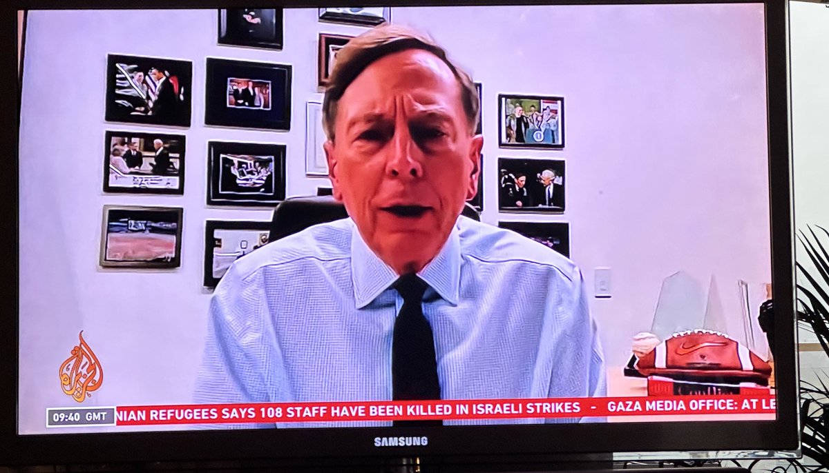 RichardCPendry's tweet image. It’s essential to read around the subject and listen to different opinions. #Patraeus on @AlJazeeraWorld speaking from vast experience: #Hamas is an irreconcilable organisation that has to be destroyed #understandingterrorism #FreePalestine #Gaza @GBNEWS