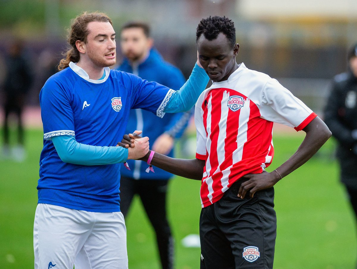 SAFCFoL's tweet photo. Last week our @streetsoccerfdn participants headed to the capital to take part in the 'Football for Good Trophy'๐
A huge well done to the side for reaching the semi-finals of the tournament, an unforgettable day for the lads! ๐๏ธ
Read more ๐ https://t.co/ViRS8W5jGW https://t.co/I2VaeuxwkC