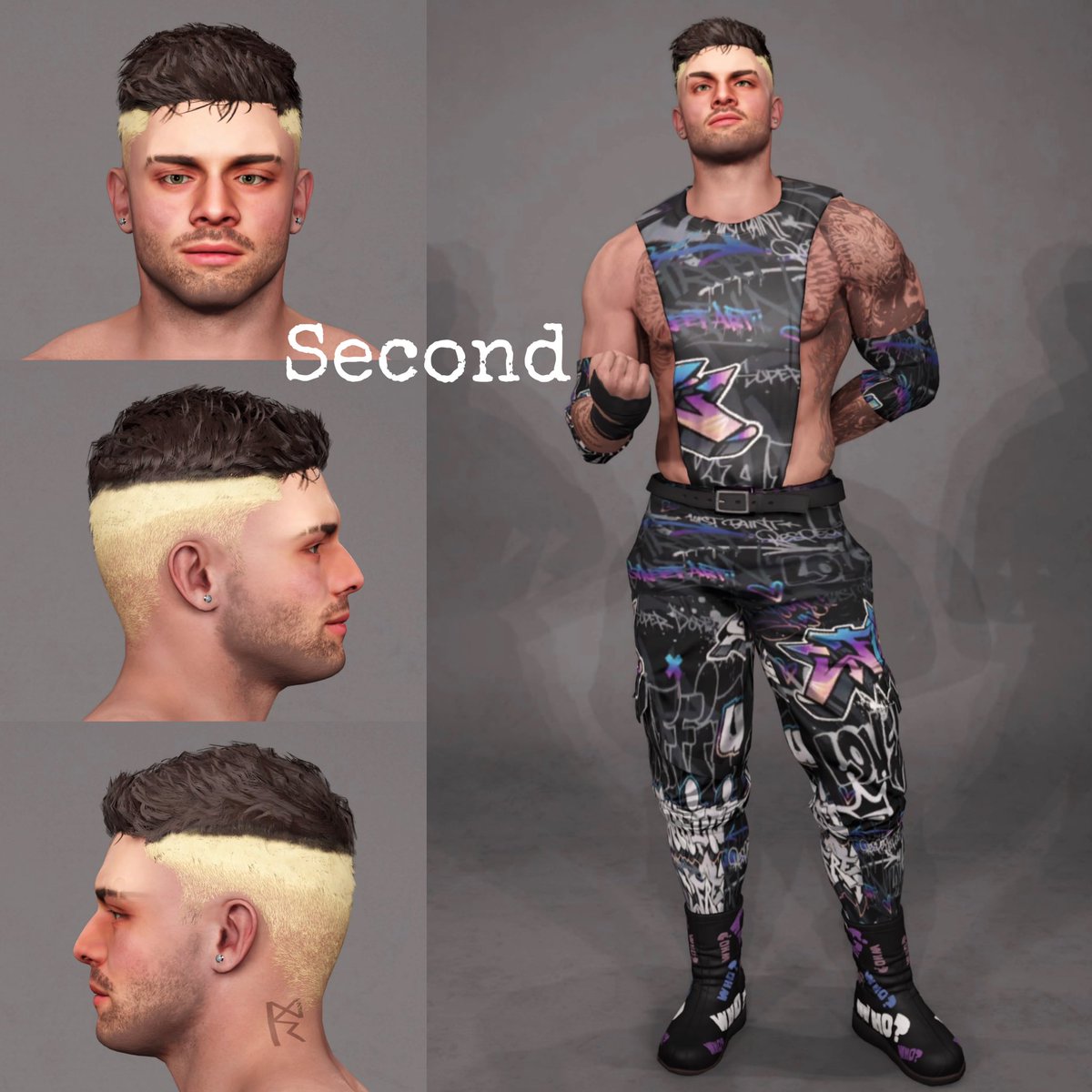 Insurgent2k's tweet photo. Was feeling nostalgic, crazy how much Riley Dillon has evolved.
#RileyDillon #StreetKid #CAW #WWE2k #WWE2K23 https://t.co/0pag5ZZVgD