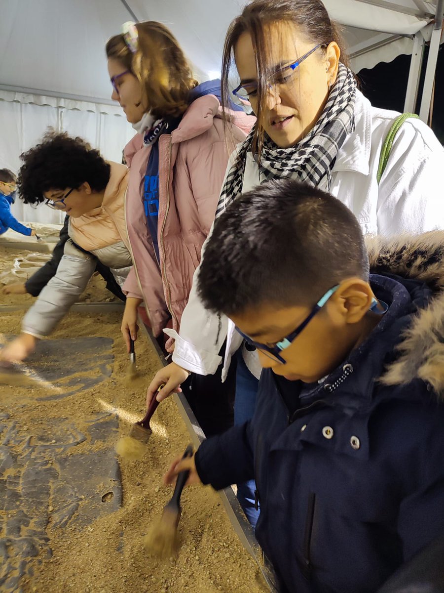 apaipainclusion's tweet photo. Aprendimos a identificar huesos en los yacimientos con la inestimable ayuda del #voluntariado de APAIPA y @voluntmadrid. También impresionantes recreaciones de la vida en el #Cuaternario. https://t.co/EOCC4D4dpe