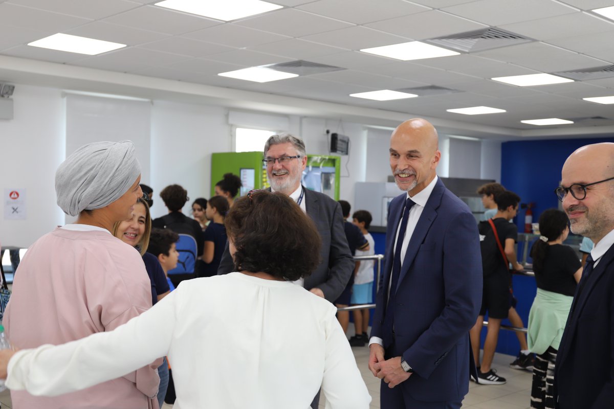 EFIDjeddah's tweet photo. M. Mohammed NEHAD, Consul général de France à Djeddah, depuis le 15 novembre 2023, nous fait actuellement l'honneur de visiter notre établissement, l'école française internationale de Djeddah. @mlfmonde @franceinjeddah @franceinksa #EFID https://t.co/ks7PvOcHIf
