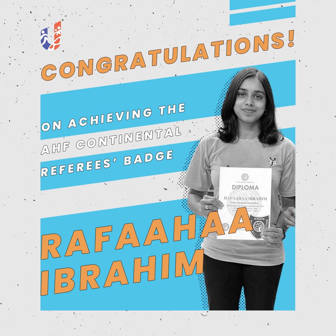 Breaking barriers and making history! Celebrating Rafaaha Ibrahim, our exceptional staff, for becoming one of the first AHF Referees in the Maldives and South Asia. Her dedication and passion inspire us all. #ProudMoment #AHFReferee #HistoryMaker #TeamUrbanco