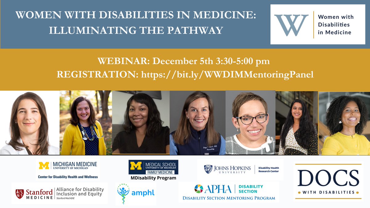 DocsWith's tweet photo. 1/2 Have you shared this information with your students? Important and impactful conversation about how to navigate #MedEd as a woman with a disability.
This week we highlight panelists.
Today is @PaigeTChurch1
๐https://t.co/wSUvxxqEff
#DocsWithDisabilities #WomenInMedicine https://t.co/hBSqBkQzSe