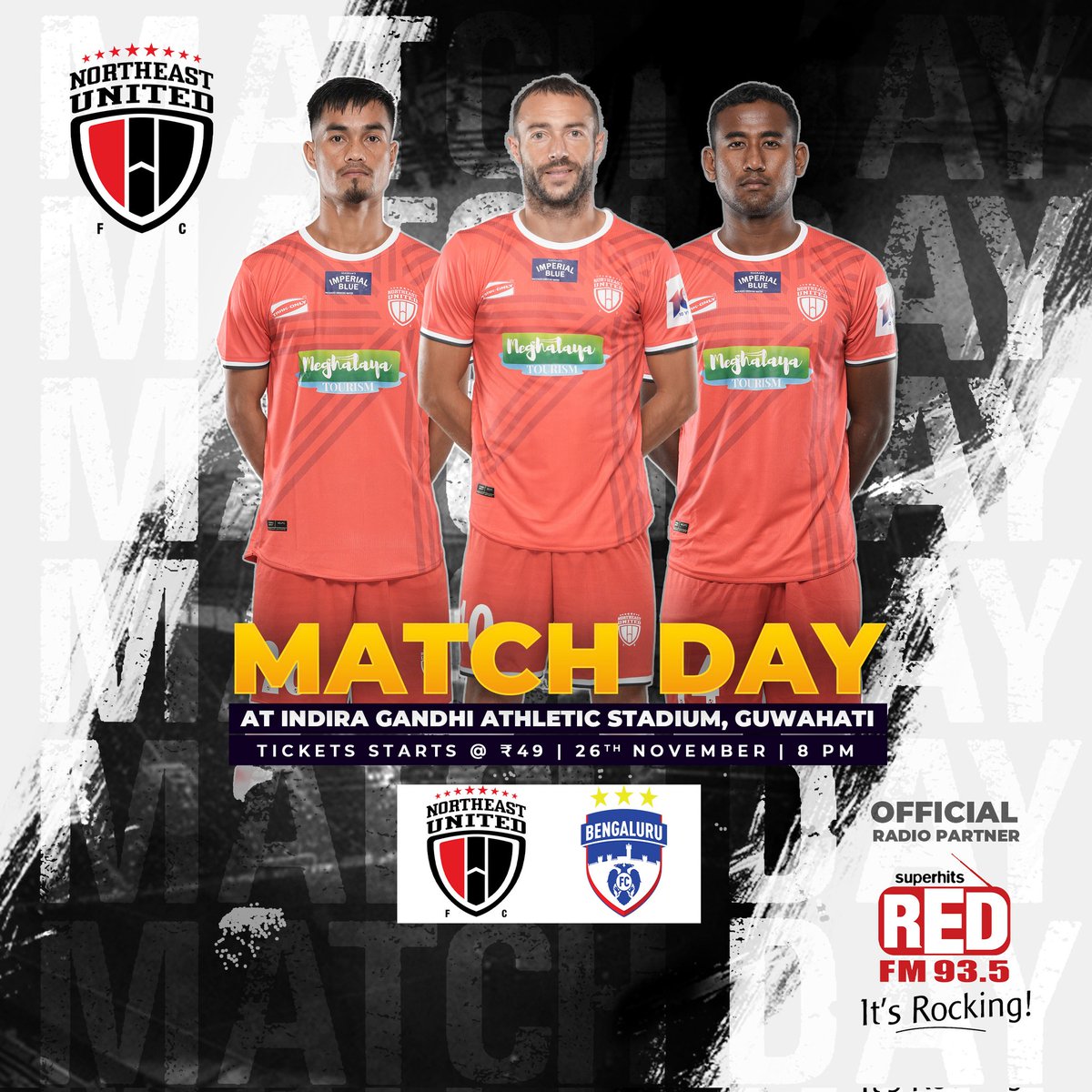 zackRed935's tweet photo. Rooting for the boys @northeastunitedfc 🥳💥❤ Before you step into your battle ground we just want to wish you guys all the best our prayers and regards to you guys!! 
. 
. 
. 
@redfmshillong
#redfmshillong #crazyboiizack #footballfever⚽ #northeastunitedfc  #allinfortheneufc https://t.co/TY1kP0WbAO