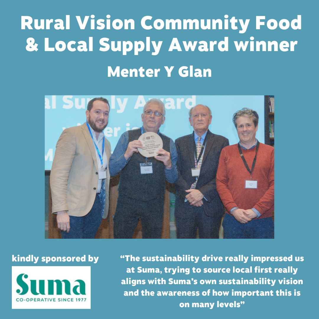 Rural Vision Community Food &amp; Local Supply Award winner... <a href="/menter_y_glan/">Menter y Glan</a>

Kindly sponsored by <a href="/SumaWholefoods/">Suma Wholefoods</a> 

#ruralcombiz