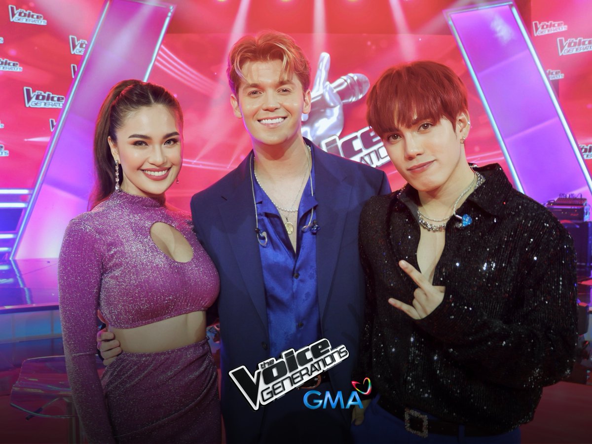 thevoicegenph's tweet photo. #TheVoiceGenerations' coaches Julie and Stell with #TheVoiceUK 2017's finalist Jamie Miller all in one frame! 😍

We're so excited for this collaboration! Make sure to tune in at 7:20 PM tonight on GMA, mga Kapuso! #TVGPuso https://t.co/rjNPZ35w0r