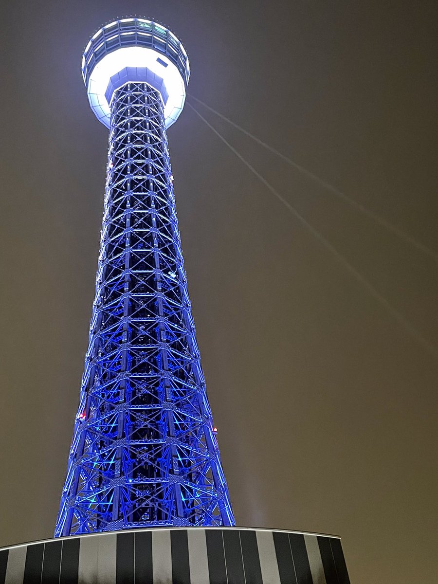 marine_tower's tweet photo. 横浜マリンタワー
#ライトオブウィッシュ 💡✨

今夜のカラーは「Blue」
お客様からのご依頼でのライトアップです。

長らく応援している方のお誕生日❕
おめでとうございます🎉

ご依頼者様の思いが伝わりますように...💙
#横マリライトアップ https://t.co/iFJkDeb6EP
