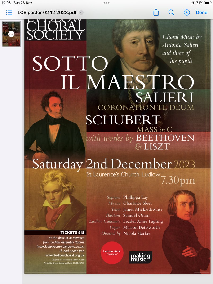 This Saturday, don’t miss it, tickets at the door. Wonderful music !!