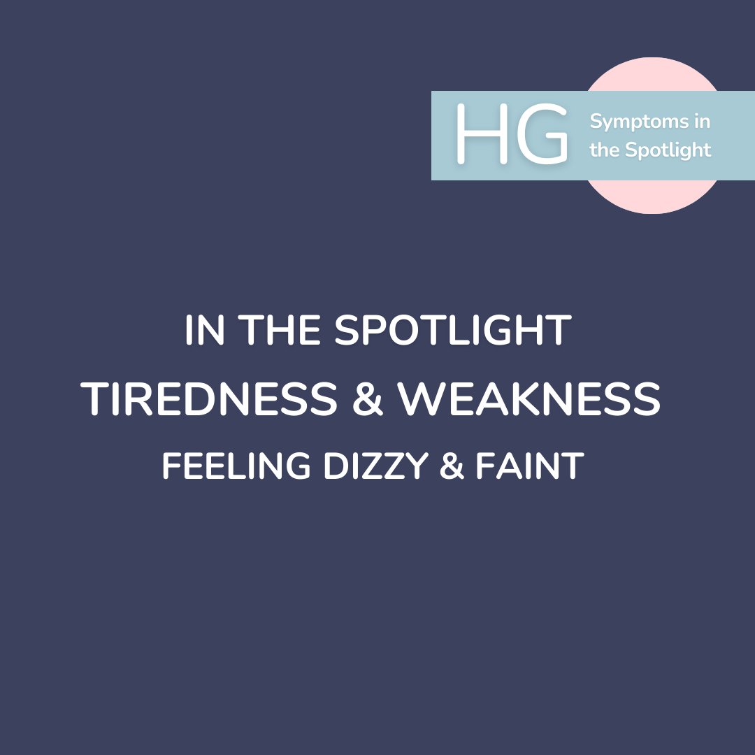 Symptoms in the Spotlight - Week 7.
Serve tiredness and weakness, feeling dizzy and faint, often dismissed as normal pregnancy symptoms, HG sufferers face extreme hardships. 
You're not alone—reach out to your health professional for support.
#PregnancySupport #HGSupport