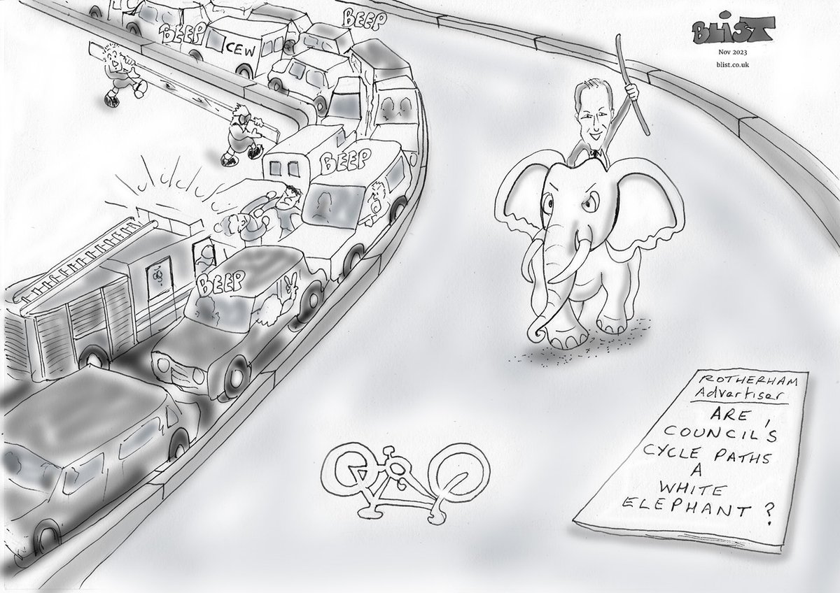 BLIST_cartoons's tweet image. White Elephant
15 minute cities ?
#CyclePaths #15minutescity  #WhiteElephant #NetZero @rotherhamtiser