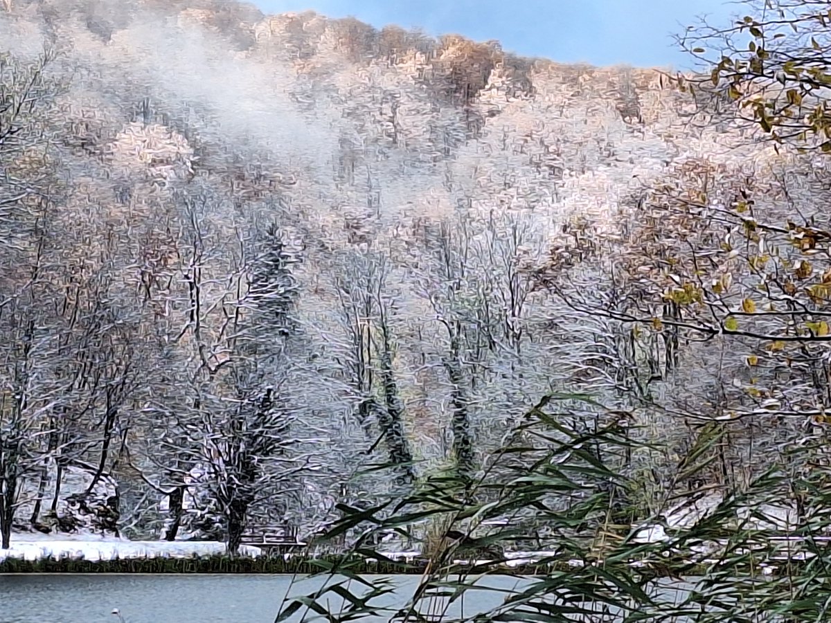 GlasHrvatske's tweet photo. Sveta Kata donijela na @Papuk_Geopark snijeg. Tjedan počinje jugom i donosi kišu i porast temperature. https://t.co/MDAw2AZn9l