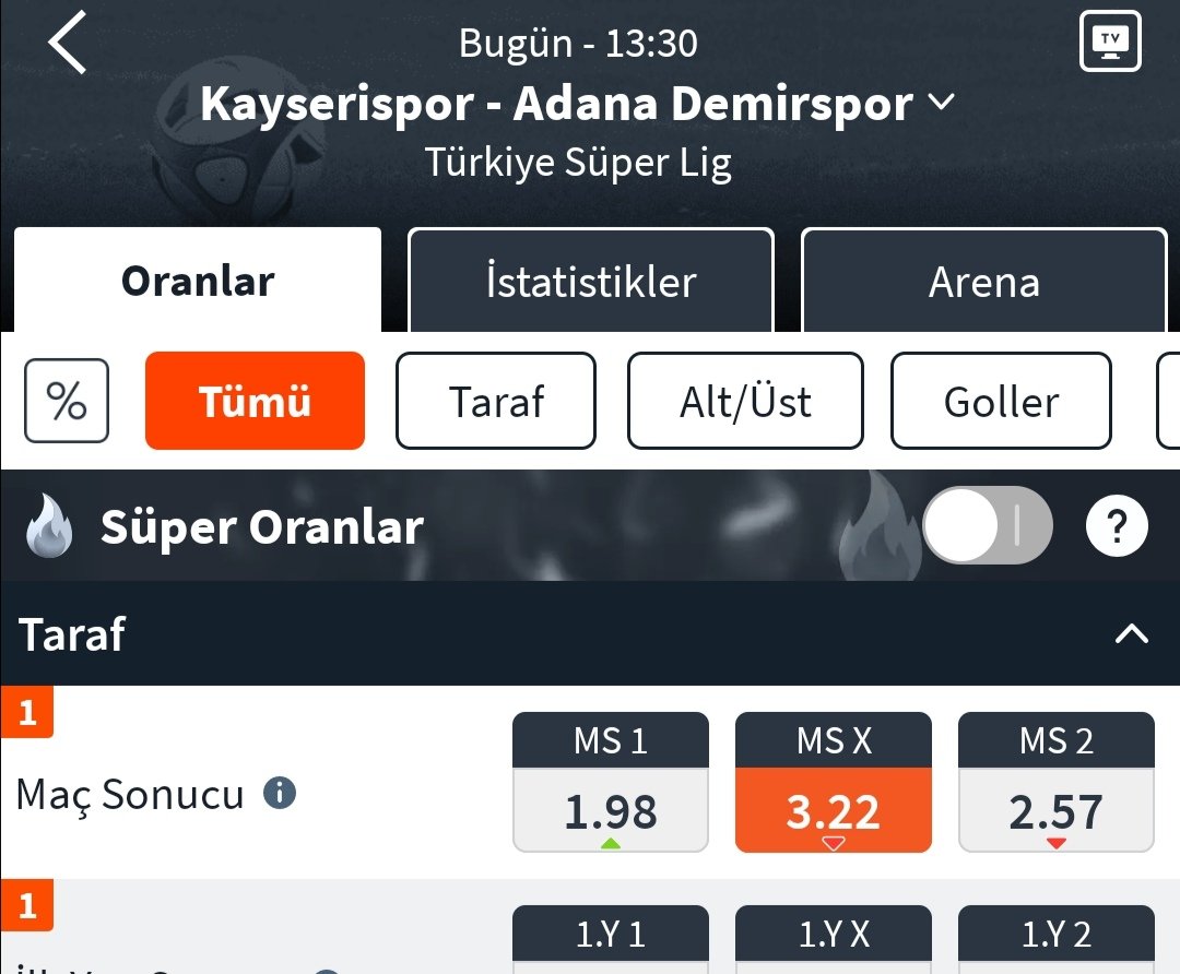 HuzurParada's tweet photo. #KYSvADS
#Kayserispor
#AdanaDemirspor https://t.co/oYPftcyiad