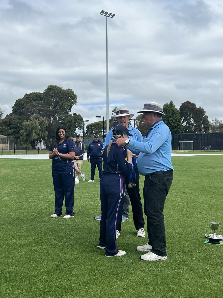thill73's tweet photo. Two very proud parents tonight, @Jordanhill98_  part of the @Parkfield__CC  Women’s team who today became Cricket Victoria Shield 2 T20 Premiers!  Great work Jordie!  #proudtobeparkfield #proudmumma 🏆🏏💙💜 https://t.co/HTljfEaI0P