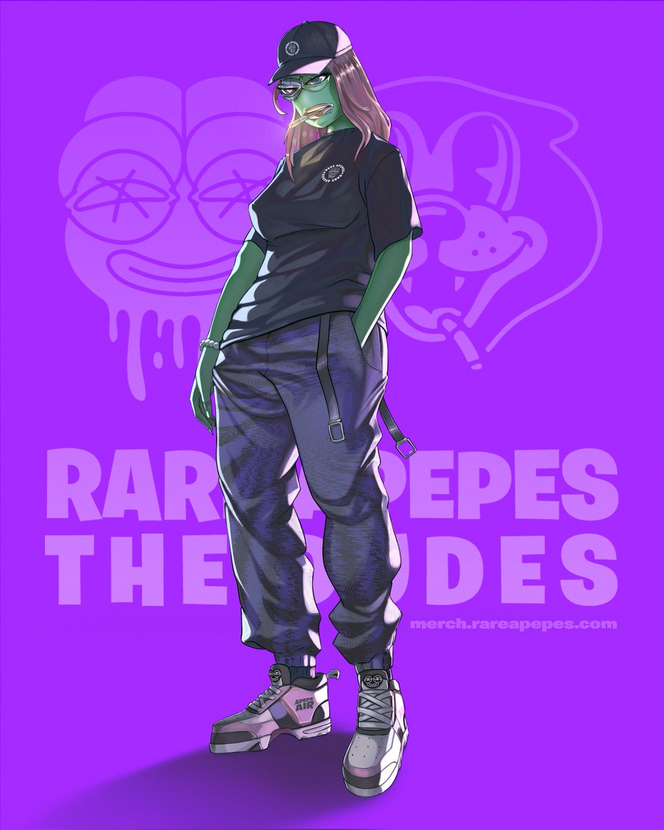 Strolling through the Apepeverse with #ApepesXDudes style. Where every step is a fashion statement. Check out merch.rareapepes.com for the ultimate Apepe swag! 🐸✨