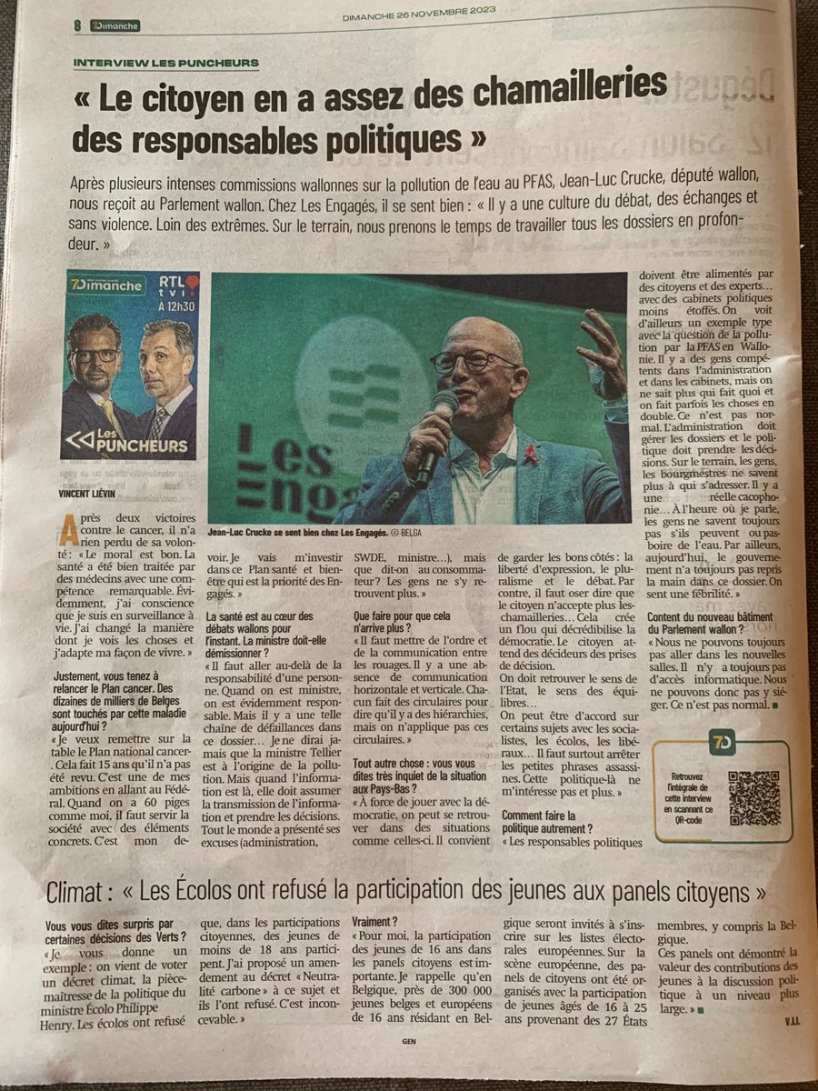 vliesante's tweet image. #7dimanche @cruckejeanluc #lespuncheurs  Content du nouveau bâtiment du Parlement wallon ?
« Nous ne pouvons toujours pas aller dans les nouvelles salles. Il n’y a toujours pas d’accès informatique. Nous ne pouvons donc pas y siéger. Ce n’est pas normal. »@LesEngages_be