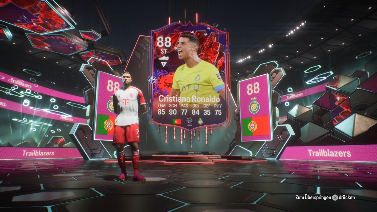 R3nateGr4nate's tweet image. Endlich auch mal bissle Packluck gehabt. Aus dem 30 Münzen Pack meinen CR7 gezogen 🤩. #EASPORTSFC24 #packluck #PlayStation5