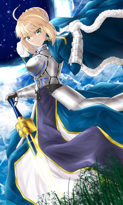 #あなたのあお色の作品を見せてください このセイバーかなー?