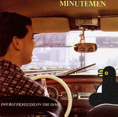 Stukuls's tweet photo. Penguin jams Econo. Rare Antarctic Pressing.

#corndogs #minutemen #dboone #mikewatt #georgehurley #econo #punk #nowspinning #van #album #vinyl #doublenickleonthedime #doublealbum #hardcore #punkrock #music #musicians #tourvan #penguin #penguins https://t.co/STVR2U6rbc