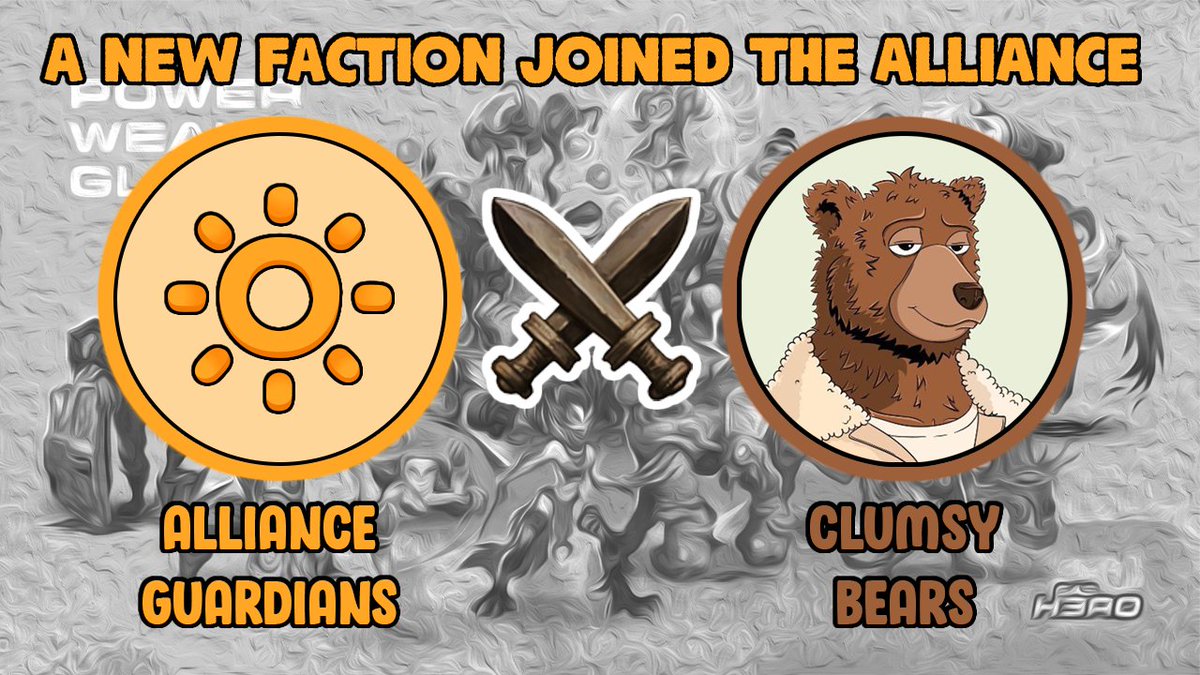 ⚔️A new Faction joined the Alliance🔅

🏦<a href="/ClumsyBearsNFT/">Clumsy Bears</a>
🏵️Deputy Commander <a href="/MishaFYI/">Misha</a>
🛡️Beta Guardians x27

#GasHero #GasHeroAlliance