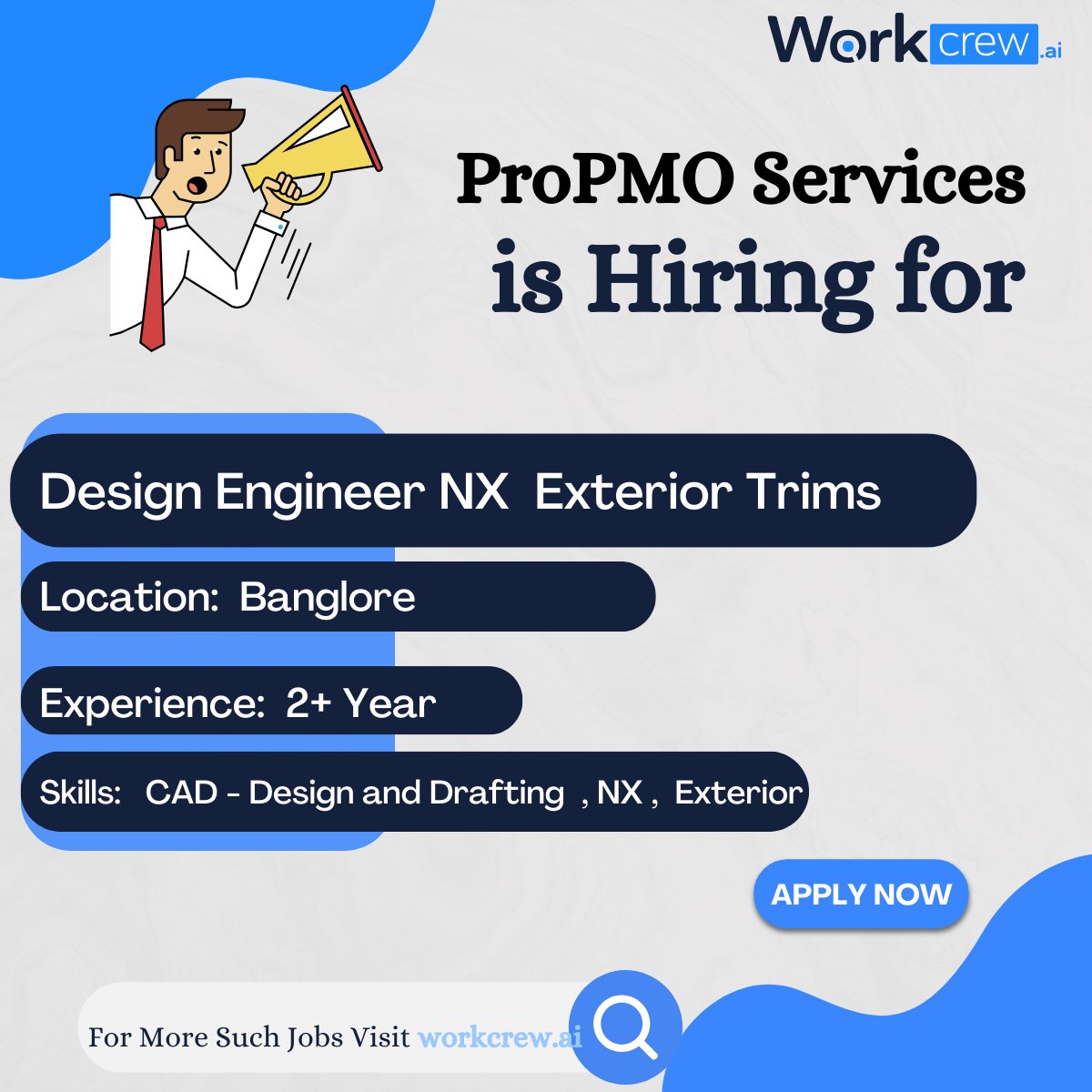 Workcrew_ai's tweet image. &quot;Join the innovation journey! ProPMO Services is seeking a skilled Design Engineer for NX Exterior Trims. If you&apos;re passionate about shaping sleek exteriors, apply now! #DesignEngineering #NXDesign #ProPMOCareers&quot;
Apply Now: bit.ly/47Gx1aM