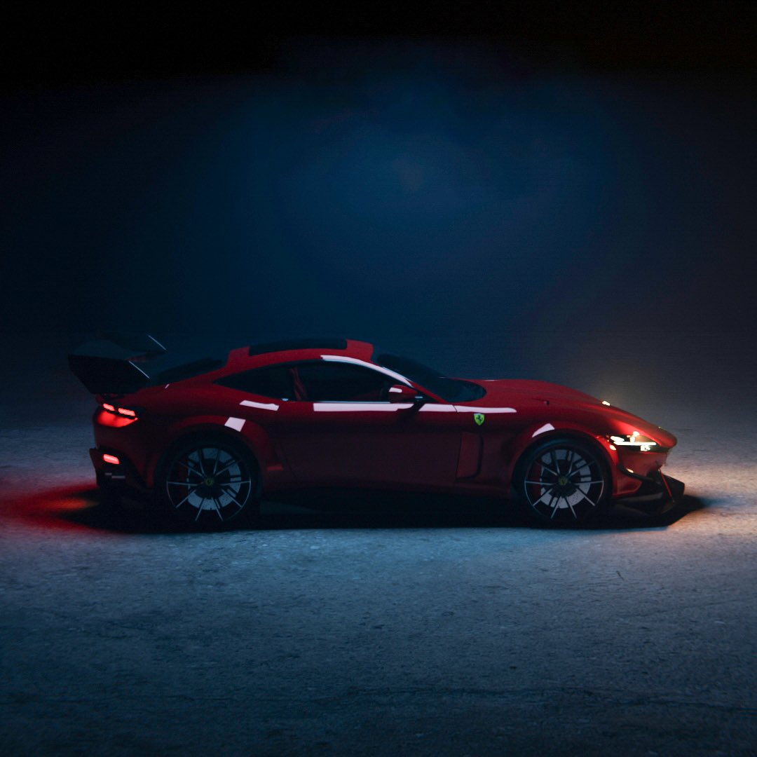 The iconic red finish from <a href="/Ferrari/">Ferrari</a> always steals the show, don’t you think?

#b3d #Blender3d #car #supercars   #automotive #3D #3dart #3Dartist #Ferrari #FerrariRoma #GForty4 <a href="/ScuderiaFerrari/">Scuderia Ferrari HP</a>