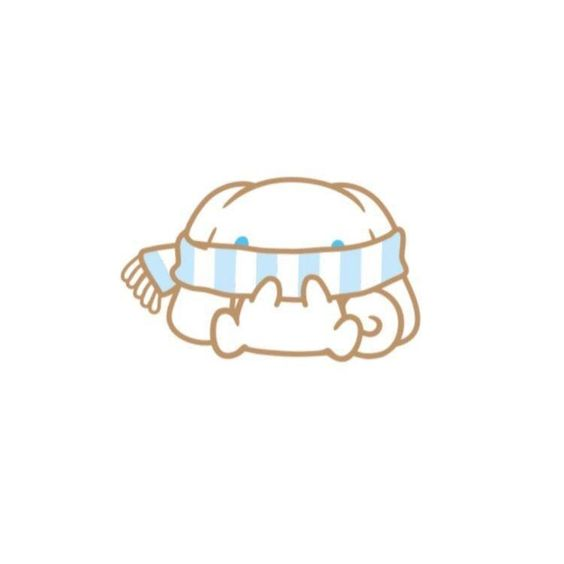 lovesickdoe's tweet photo. cinnamoroll says keep warm ! https://t.co/w3MtMzAVQF