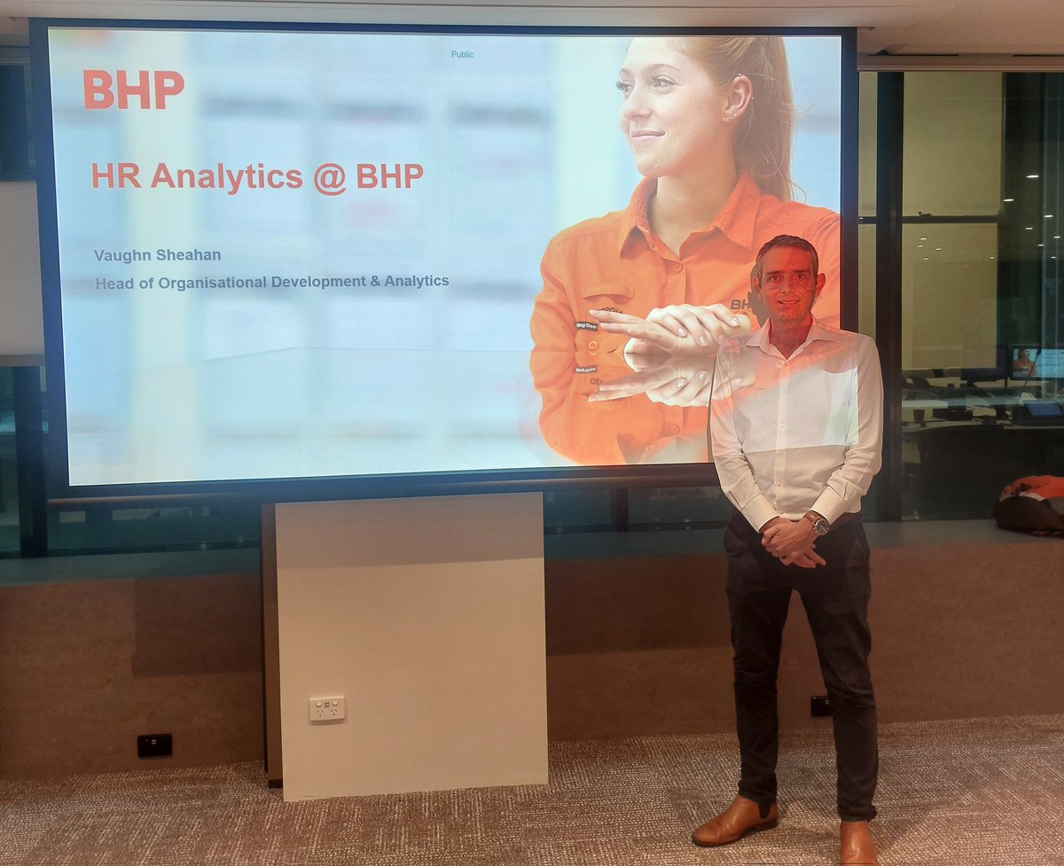 How can #HR create value using people #analytics? As part of the @UQ_Business #MBA intensive strategic #HRM course, we were delighted to welcome Vaughn Sheahan, Head of Organisational Development and Analytics @bhp as our industry guest. #analytics #data #engagement