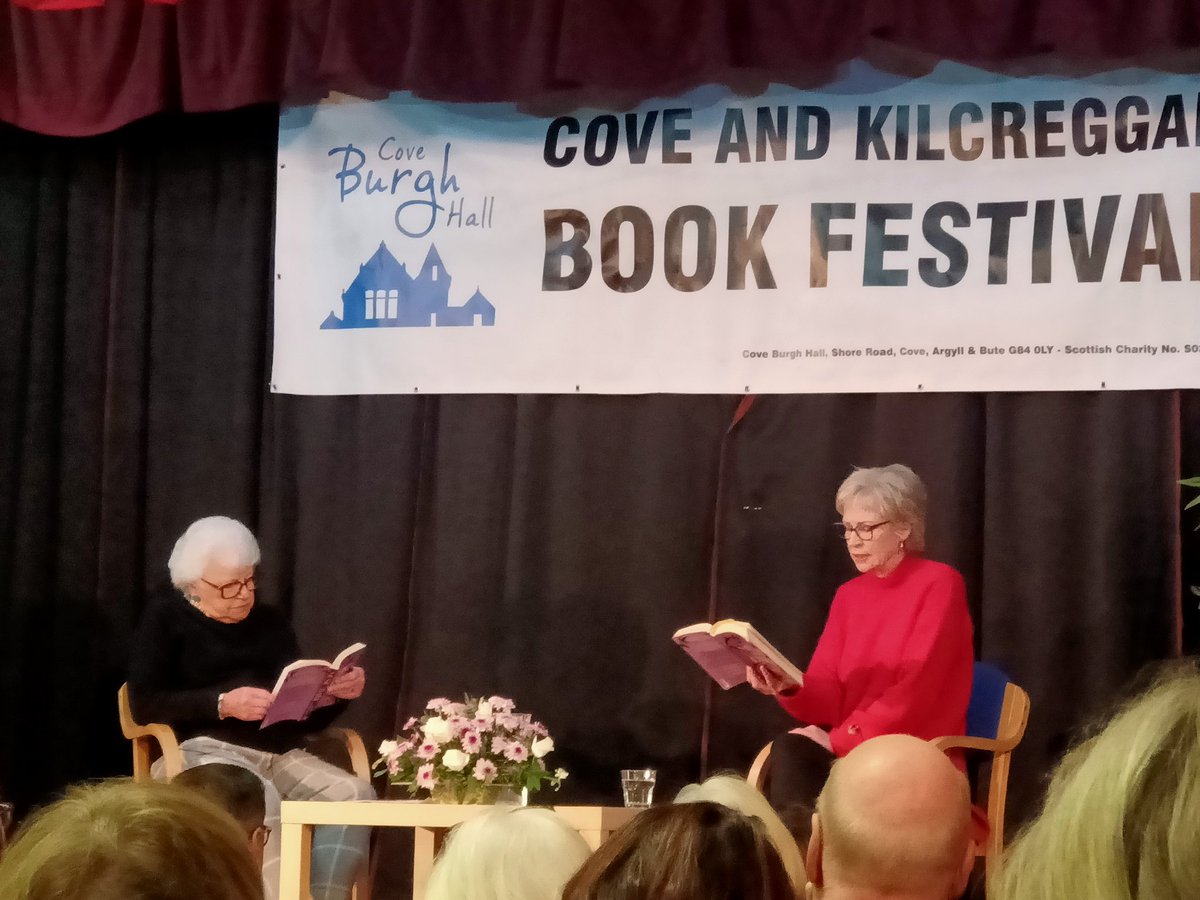 The wonderful <a href="/sallymag1/">Sally Magnusson</a> at <a href="/cbhbookfest/">CBHBookFest</a> reading from her latest novel, Music in the Dark.