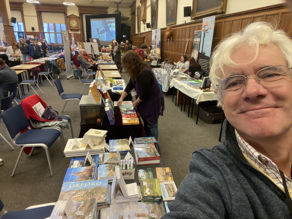 Set up and ready at the Oxford indie book fair, exam schools, high street Oxford #oxindiebookfair