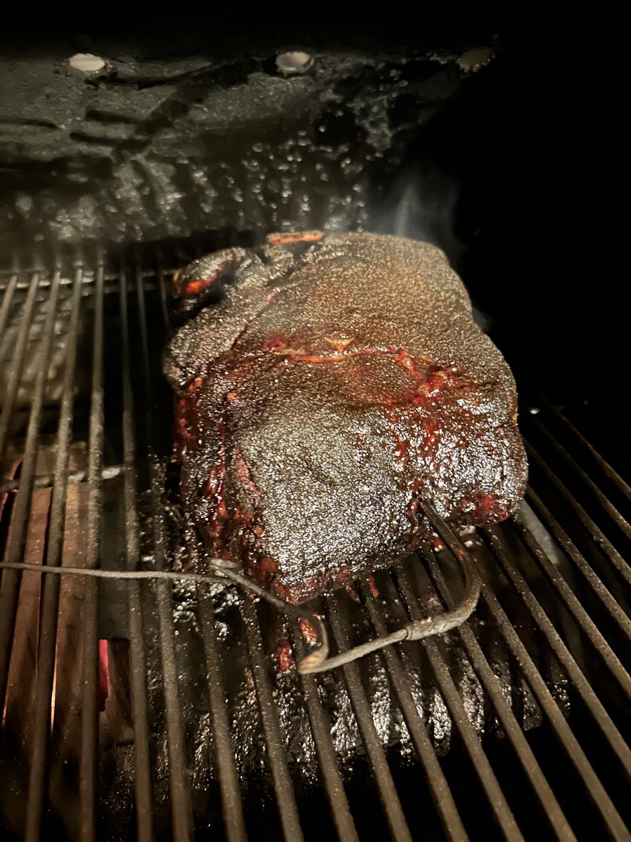 JHugo13's tweet photo. Little over 12 hours in and IT sitting at 187° 
Rise &amp; Shine it’s @Panthers gameday. If anything, this ass will be the winner today. 
#KeepPounding 
#KeepSmokin https://t.co/lUa55R3OkN