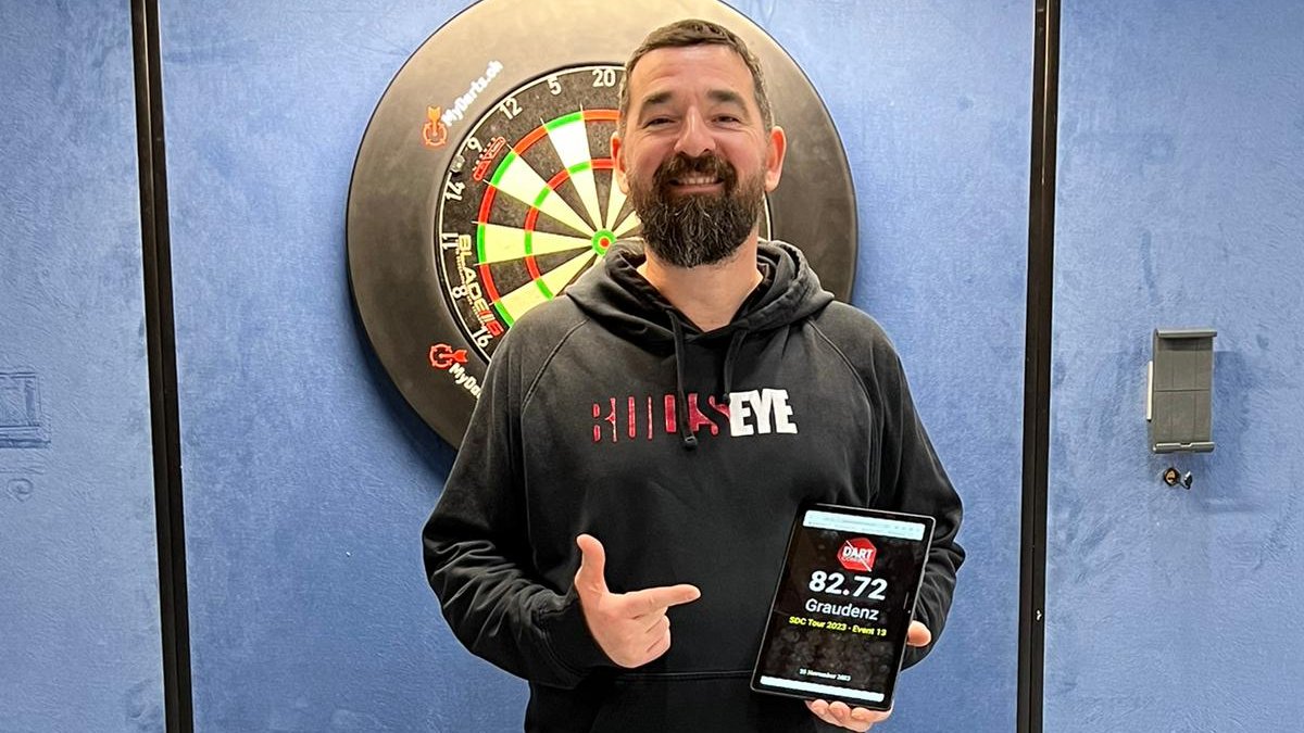 𝗪𝗜𝗡𝗡𝗘𝗥 | 𝗦𝗗𝗖 𝗧𝗢𝗨𝗥 𝟭𝟯!

Jochen Graudenz has win his first title of the season! He defeated Marcel Walpen 7-4 in the final! Well done Jochen 👏

📊Tournament average: 82,72
9️⃣First 9 average: 91,73
🎯Checkout%: 41% (42/103)
🎙180s: 6
🔝Highest checkout: 115