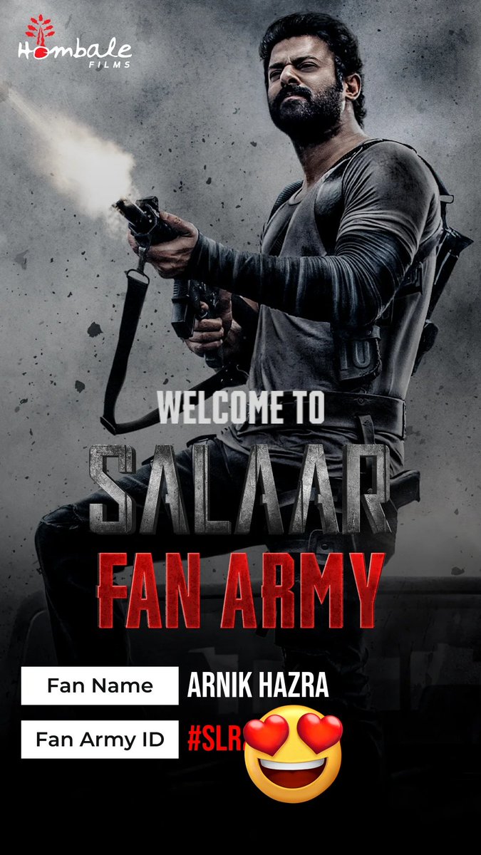 arnikhazra4's tweet photo. Unleash the #Salaar spirit 🤩

Embrace the power, use the Instagram filter and enlist in the #SalaarFanArmy NOW: https://t.co/4OlEOCSoh5

#Prabhas #HombaleVerse 
#SalaarMerchandise #SalaarStyle 
#SalaarCeaseFireOnDec22
#SalaarComingBloodySoon https://t.co/Yp7b4MIxhL