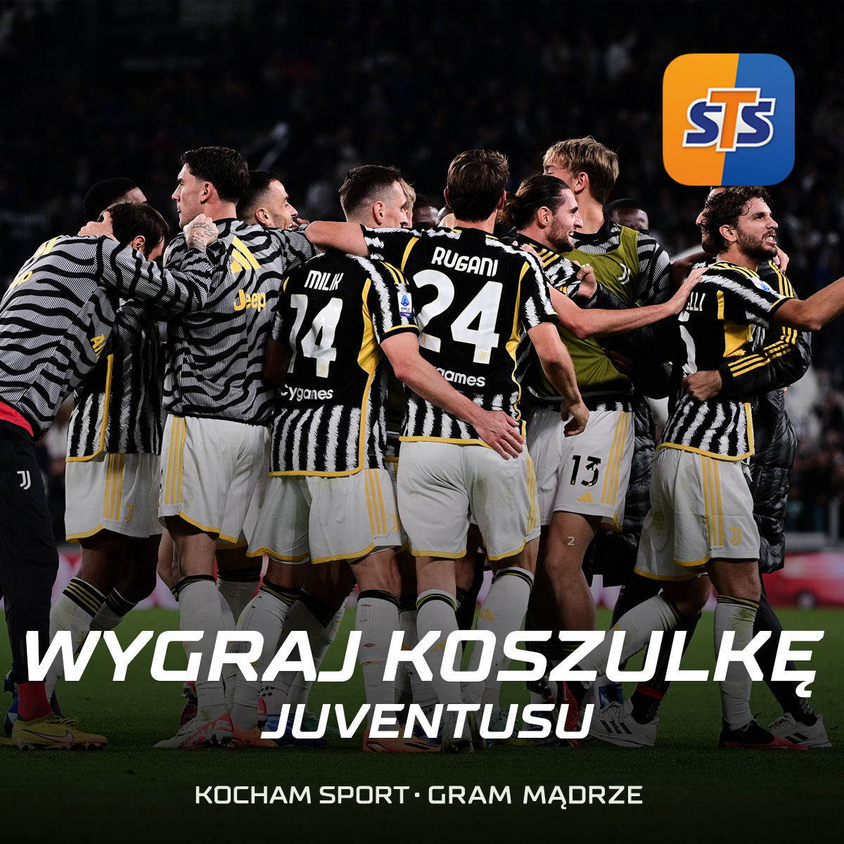stspolska's tweet photo. Fani Juventusu, jesteście tutaj? 👀

🚨 KONKURS! 🚨

Można wygrać koszulkę JUVENTUSU! ⚪️⚫️

1. Zaobserwować profil STS
2. Podać dalej i polubić post konkursowy
3. Poprawnie wytypować wynik meczu oraz strzelca pierwszej bramki w meczu Juventus vs Inter
4. Dodać #KochamSportGramMądrze 

Nagrody: 
1 miejsce -> Koszulka Juve 
2-3 miejsce  -> Doładowanie 50 PLN

🕰️ Gramy do 20:45! 
Regulamin: https://t.co/GfAAYMTeDz