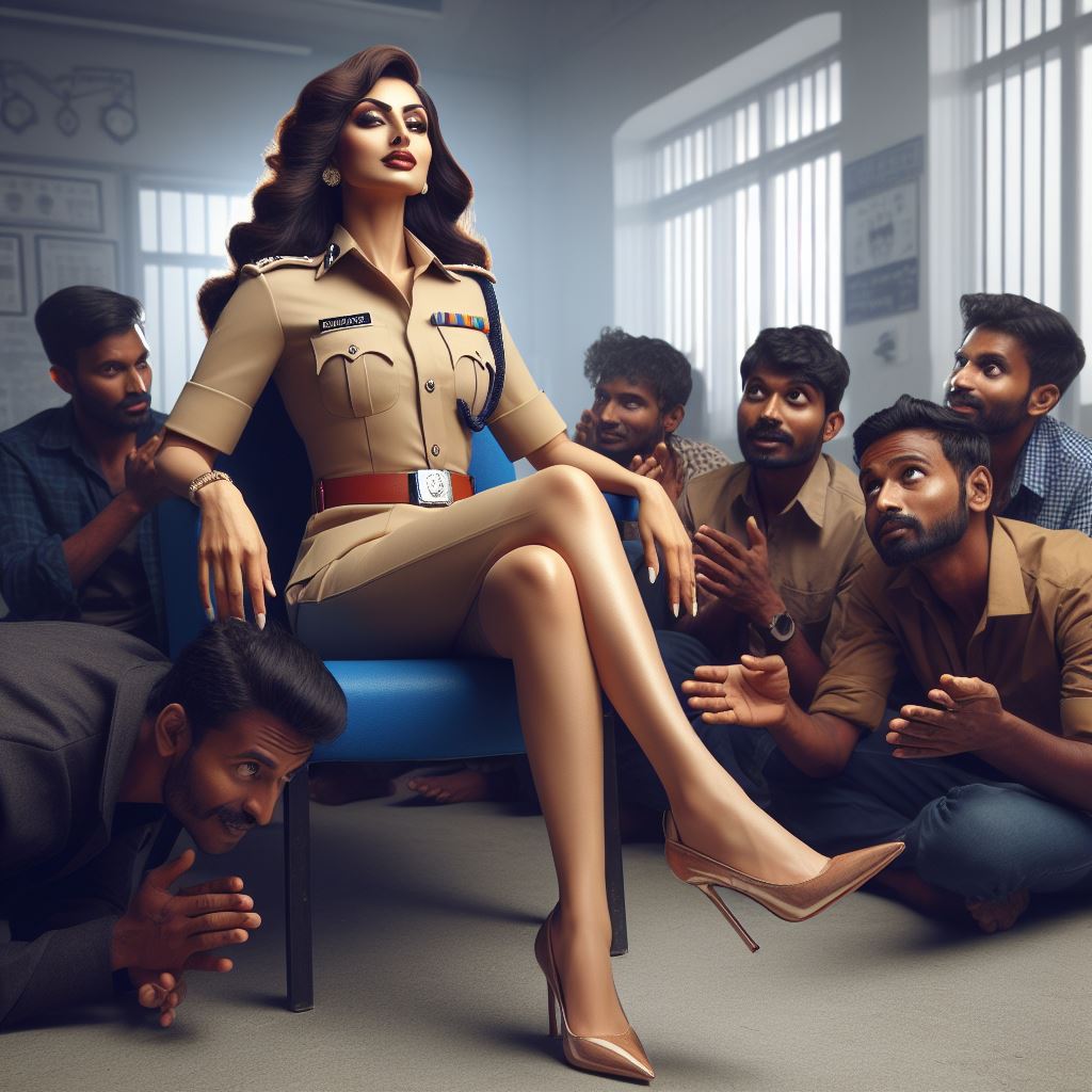 CuriousSub777's tweet photo. Criminals beg at her feet for mercy.
#femdom #desifemdom #PoliceState #indianaiart #AIart #AIArtwork #indianfemdom #feet_pic #feetcontent #feetworshi̇p #domination https://t.co/B7jBQ3K72M