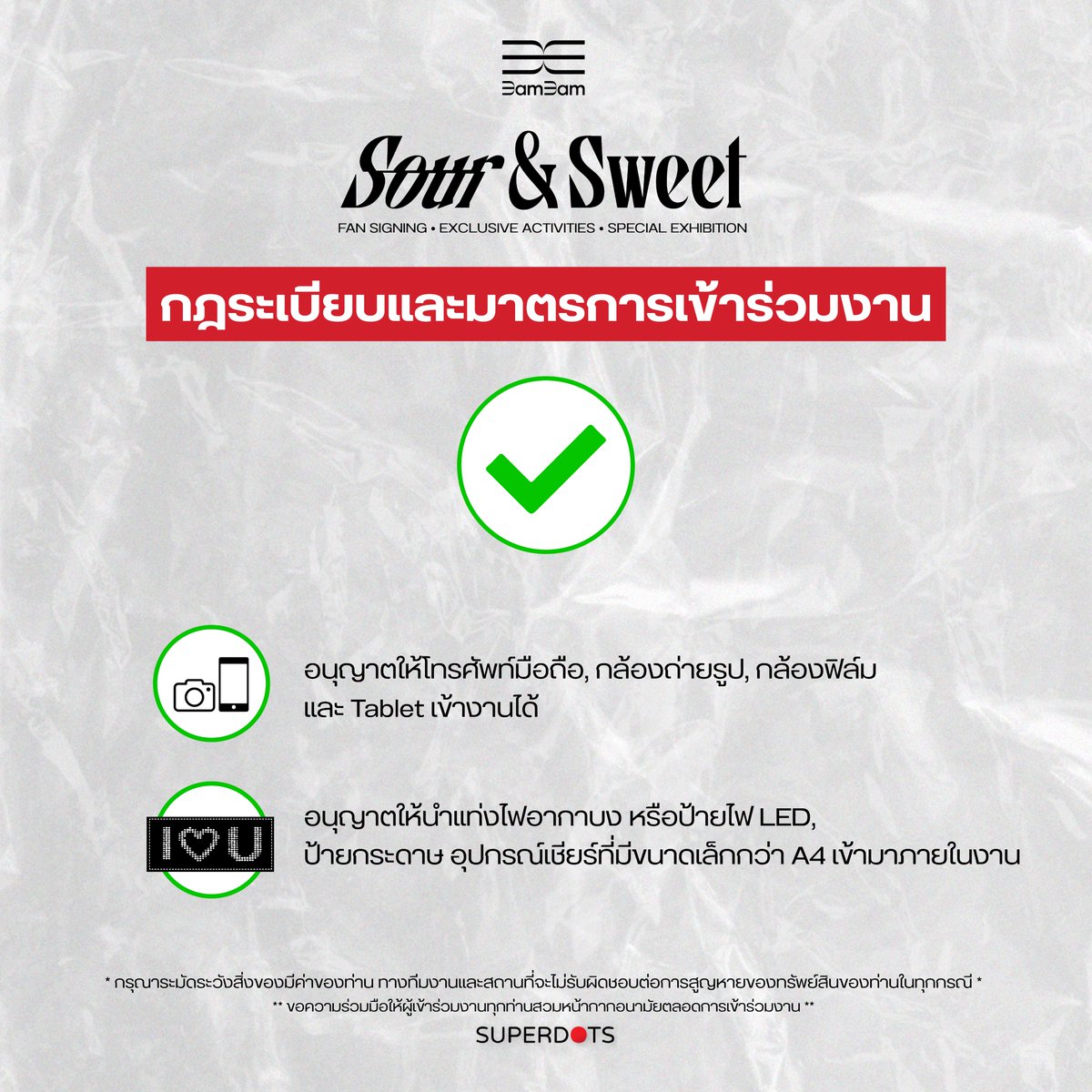 BamBam Last Fan Sign in Bangkok 2023 tweet media