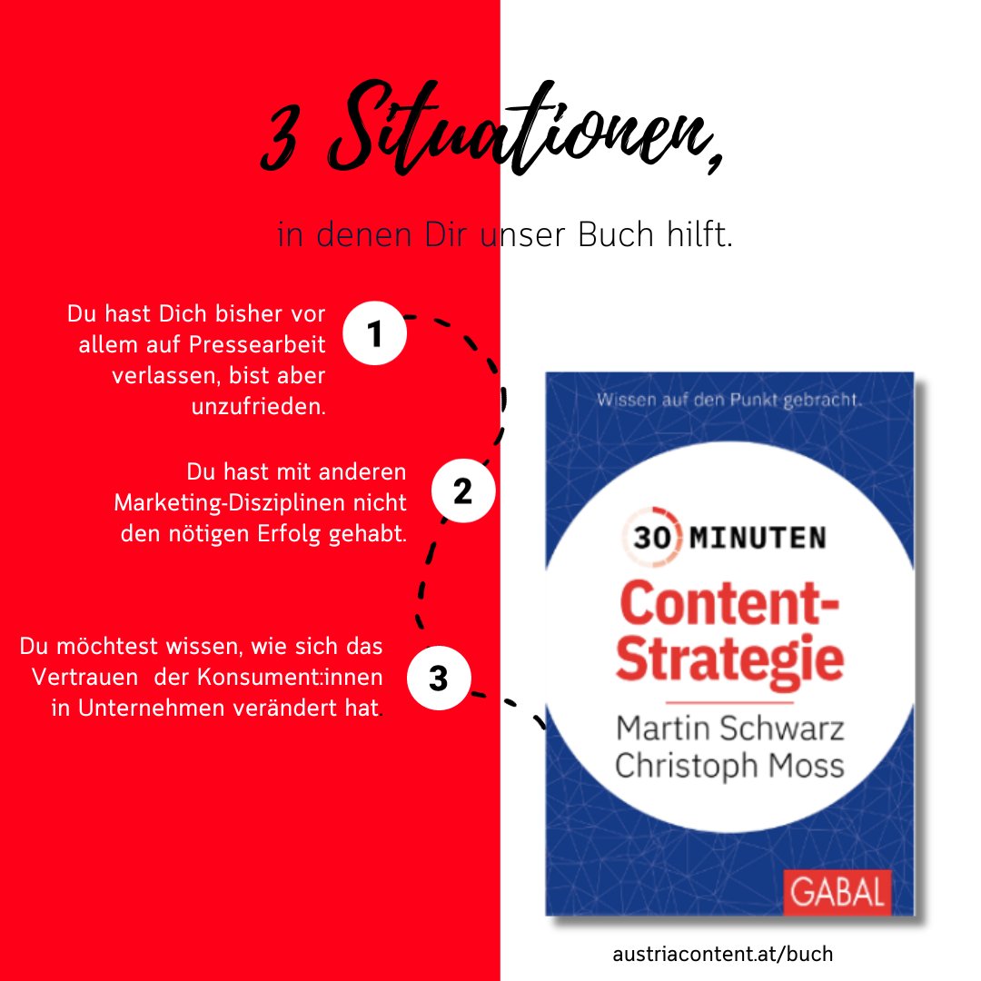 30mincontent's tweet photo. Wo genau kann Dir eigentlich unser Buch "30 Minuten Content-Strategie" helfen? Zum Beispiel, wenn Du in einer dieser Situationen bist... https://t.co/tZ5tSPedBw