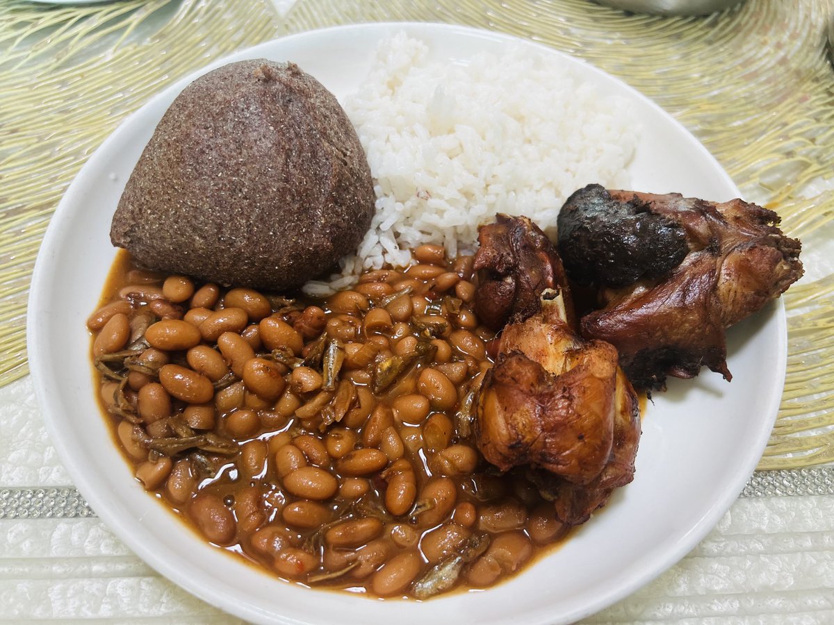 Welcome for Lunch: Enyasa aka Kalo, Rice Beans with Silver Fish and Rabbit Meat