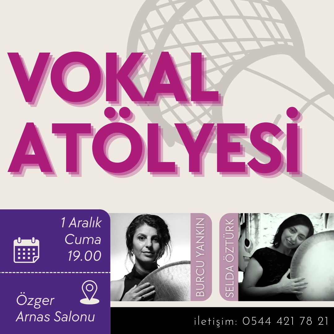 bufkboun's tweet photo. VOKAL ATÖLYESİ GELİYOR!!!

1 Aralık Cuma günü saat 19.00'da Selda Öztürk ve Burcu Yankın ile beraber yapacağımız vokal atölyesi Özgür Arnas Salon'unda (ÖFB) gerçekleşecektir. Katılım ücretsizdir ve herhangi bir deneyim aranmamaktadır. 

Görüşmek üzere ✌🏻🎤🎹 https://t.co/EBkIPLxMad
