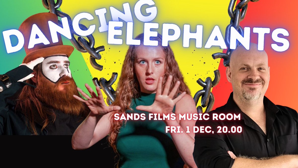 For the 1st time @ Sands Films: a BSL show! Why Dancing Elephants? Come to find out! A live show, hosted by deaf performers, accessible to deaf and hearing audiences; in person and online. We'll have interpreters, presenting BSL as a legitimate language. sandsmusic.eventive.org/schedule/64f9b…