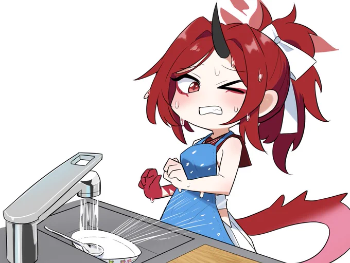 家事が苦手そうなレンゲ#ブルアカ 