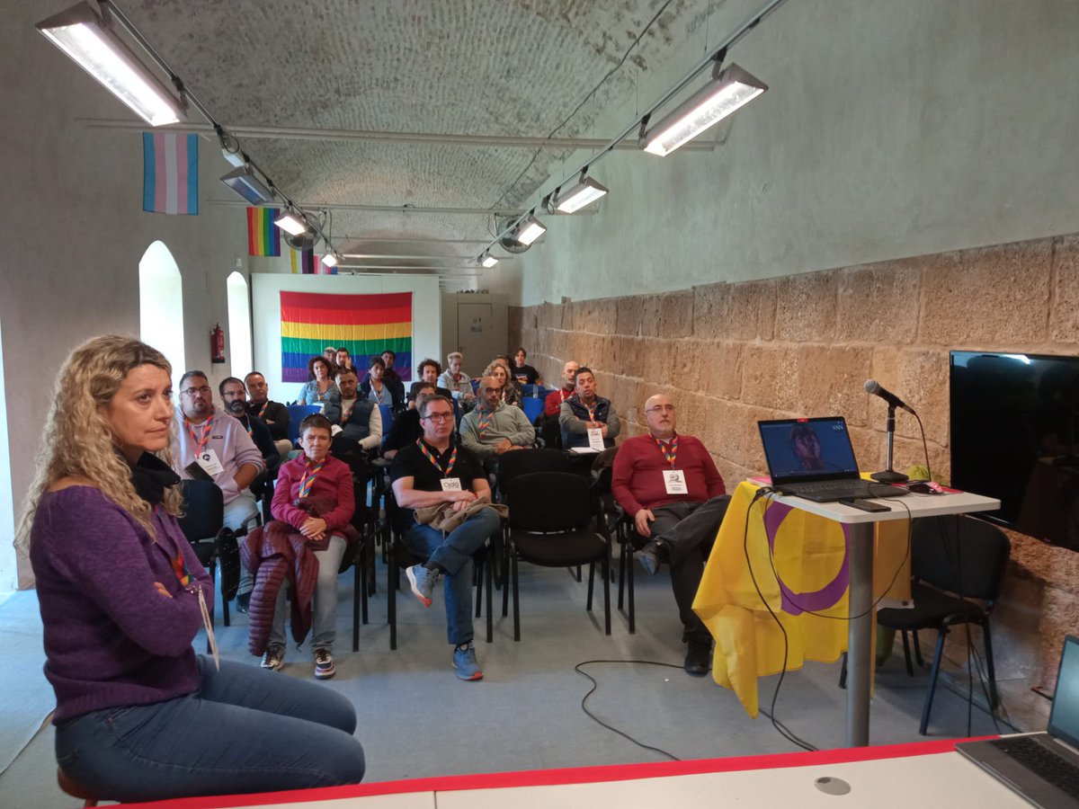 AdrianoAntinoo's tweet image. Conil | @KRISOL_prodhi  ha participado este domingo #26DeNoviembre en las primeras Jornadas Orgullo Andaluz #LGTBIQA+ exponiendo las realidades y demandas de las personas intersex y sus familias.