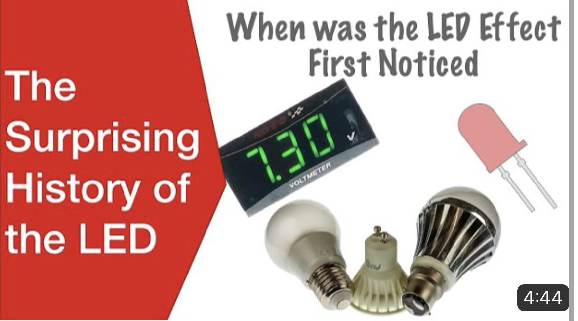 ElecNotes's tweet photo. Discover the Surprising History of the LED: the amazing facts you didn't know in our video.

Watch now: https://t.co/hkEMdXhvfg

#LED #lightemittingdiode #techhistory #historyoftechnology https://t.co/ZNBaNuGKDf
