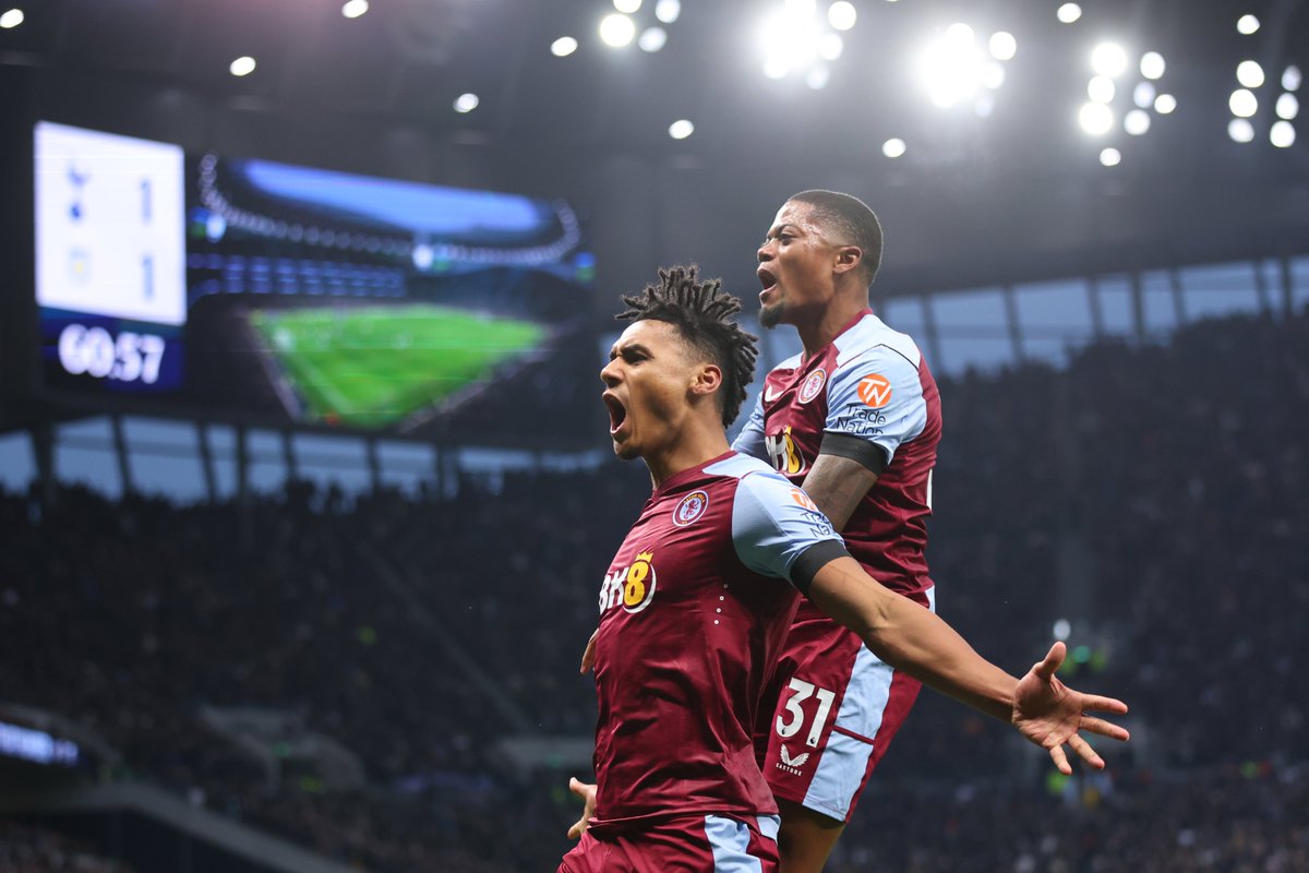 Tottenham 1 Villa 2. Spurs lose three-straight Premier League games despite scoring first in each of them. Just the fifth EPL side in history to do so after Blackburn (2007), Sunderland (2011), Wigan (2012) and Leicester (2014).⚪️