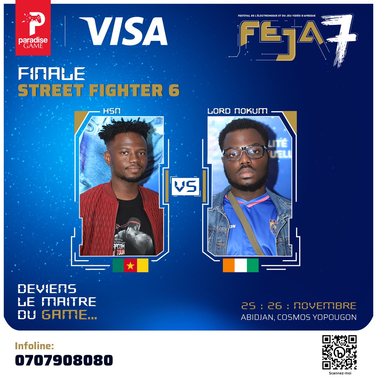 ParadiseGame_'s tweet photo. La grande Finale #SF6
@hsn 🇨🇲 vs 🇨🇮 @Lord_Nokum
Lord Nokum réussira-t-il à conserver son titre du #FEJA6
Suivre en direct :
🟣 https://t.co/pCqaBwujQd
🔴 https://t.co/fZXVtdhfGC
#FEJA7 #Gaming #eSport #StreetFighter6 #Top8 https://t.co/vL8bJn9zP2