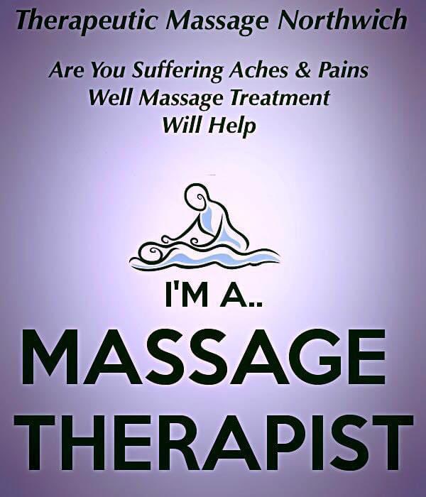 👋Therapeutic Massage Northwich👋.         MASSAGE THERAPY = Less pain, more function, better sleep, and less stress. It’s a no-brainer.
therapeuticmassagenorthwich.co.uk/book-online
Facebook Site At:
facebook.com/ginawalton1971

Perfect Gift!  Vouchers Now Available online 
🎁💝🎁💝🎁💝🎁