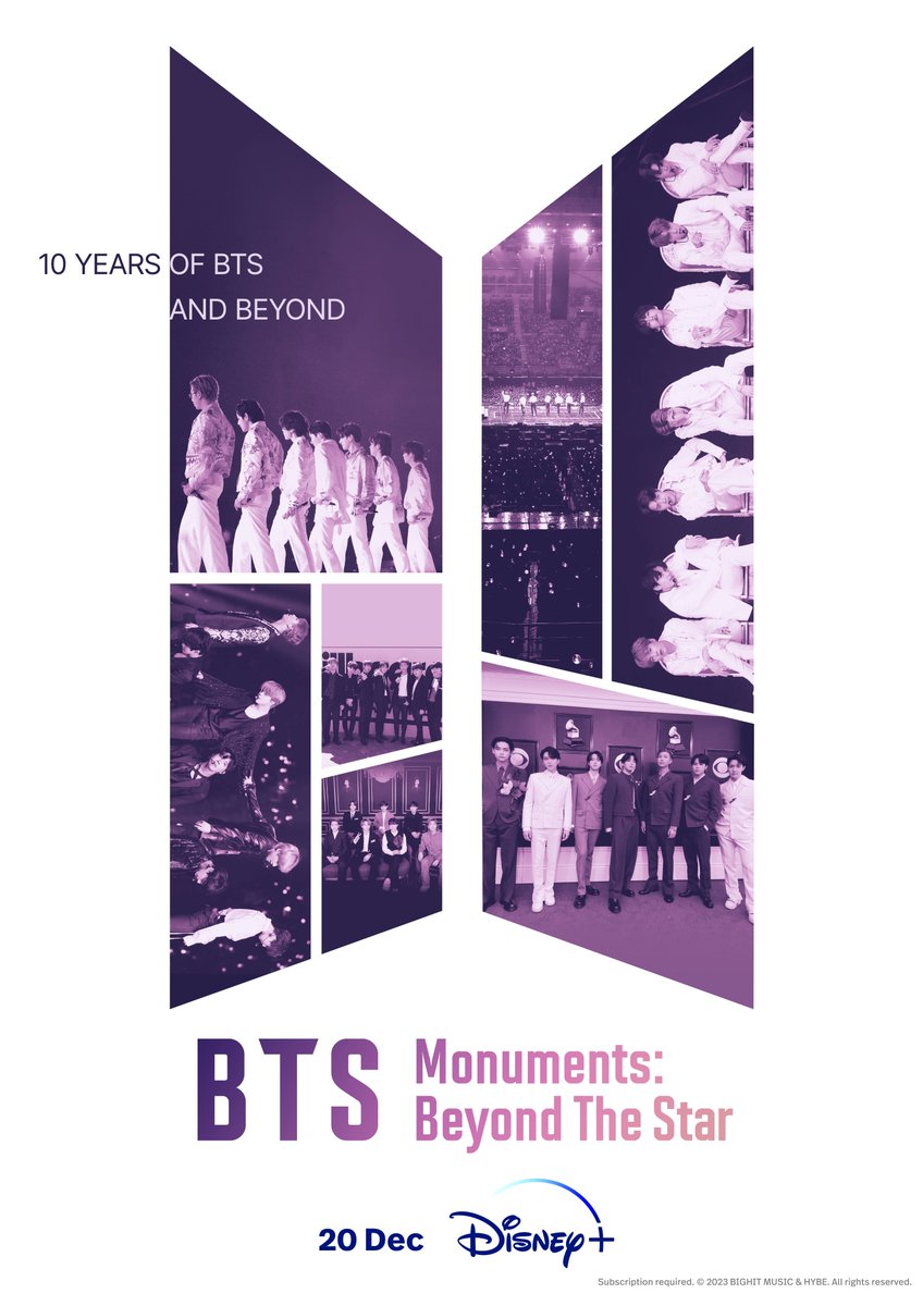 <BTS Monuments: Beyond The Star> Special Poster 🗓️12월 20일 오후 5시 디즈니+ 공개 🗓️Dec 20, 5PM (KST) exclusively on Disney+ #BTS_Monuments_BeyondTheStar #BTS_모뉴먼츠_비욘드더스타