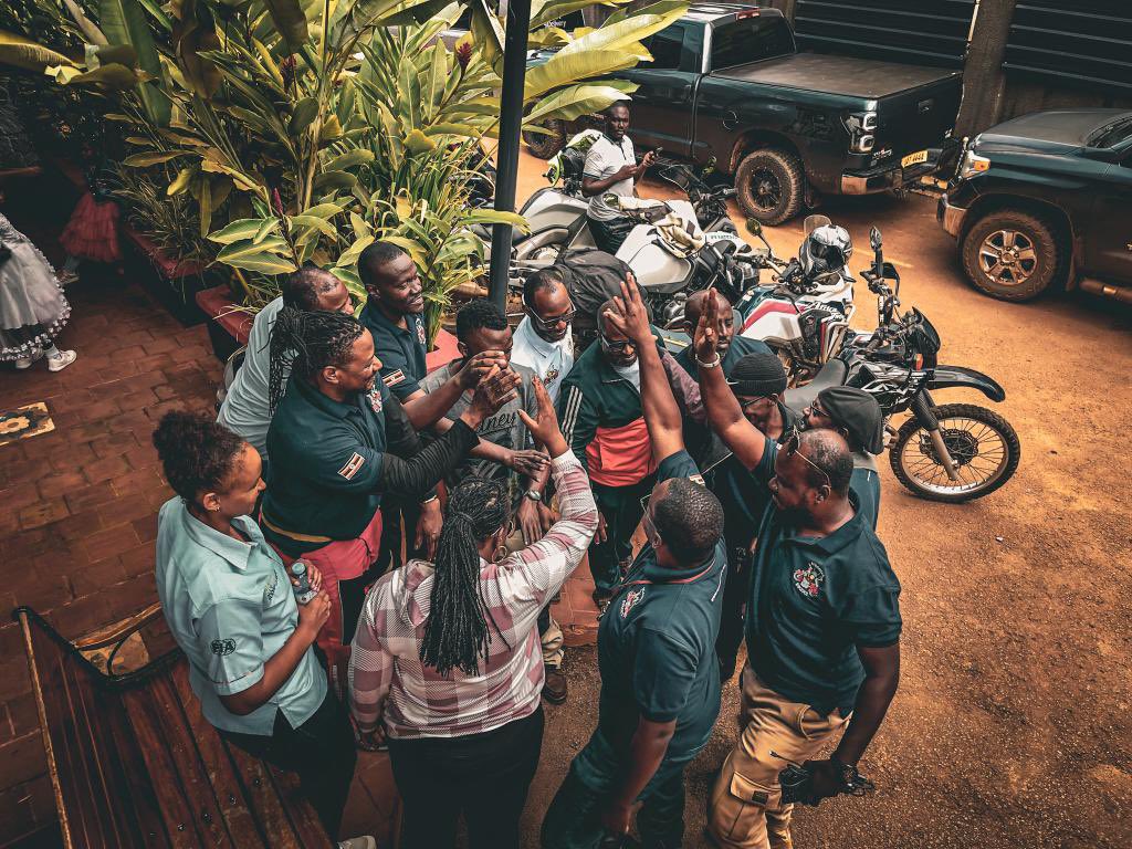 BikersUganda's tweet photo. A hearty congratulations 🎉 to the new ExCom that was ushered in today at our Annual General Meeting . 
We deeply appreciate the out-going ExCom - led by H.E @BikerAngieBae; for their diligent hard work in executing and upholding the Club’s objectives. 

Cheers to a new year 🥂 https://t.co/pcNu76X2LH
