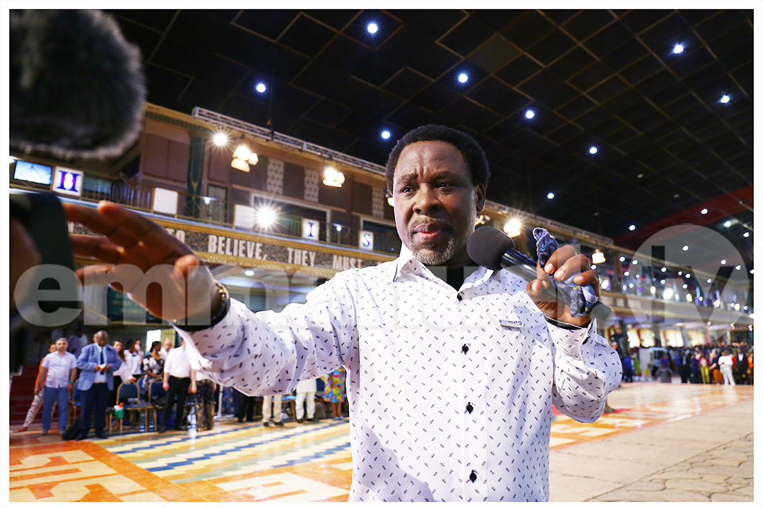 SCOANTBJoshua's tweet photo. In  a Mass Prayer video, Prophet TB Joshua declares with prophetic power:  “Anything that stands between you and the promise of God—right now be  removed! Whatever satanic covenant of attitude, behaviour,  character—break now!” The man of God also tells the people, “Whatever  that entered your body, system—begin to break it!” He further urges the  people to declare: “You satan, I command you—leave my life!”