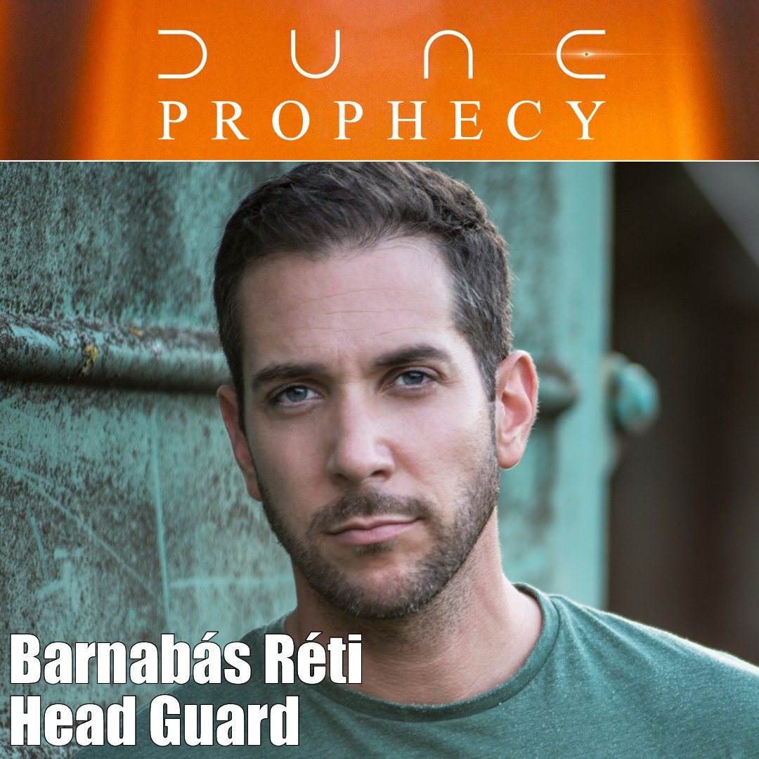DuneInfo's tweet photo. Some minor #Dune: Prophecy Casting News.

Milo Callaghan and @NadiaAlbina have roles TBA, and @BarnabasReti will play a "Head Guard" in the MAX TV Series due Fall 2024. https://t.co/zhO6vN2zMs